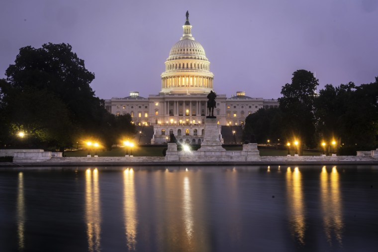 The Capitol at dawn on Oct. 6, 2021, in Washington.