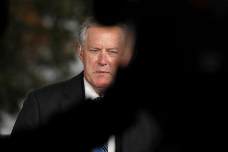 White House Chief Of Staff Mark Meadows Interview