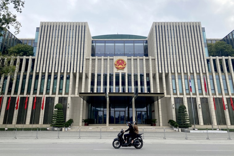 The National Assembly building in Hanoi, Vietnam, on Dec. 8, 2021.