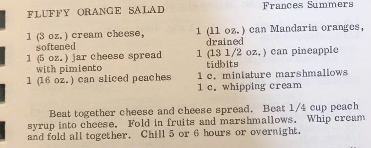 Fluffy Orange Salad recipe.