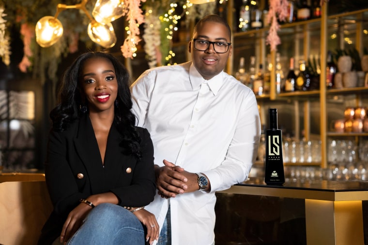Stevens Charles and Myriam Jean-Baptiste, co-founders of LS Cream Liqueur.