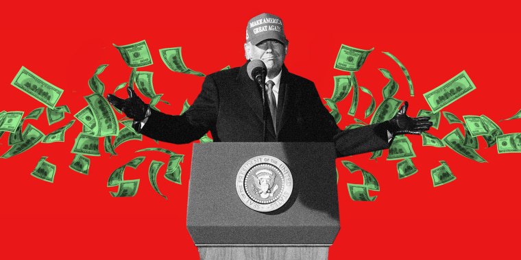 Photo Illustration: The GOP is paying over one million dollars of Trump's legal fees