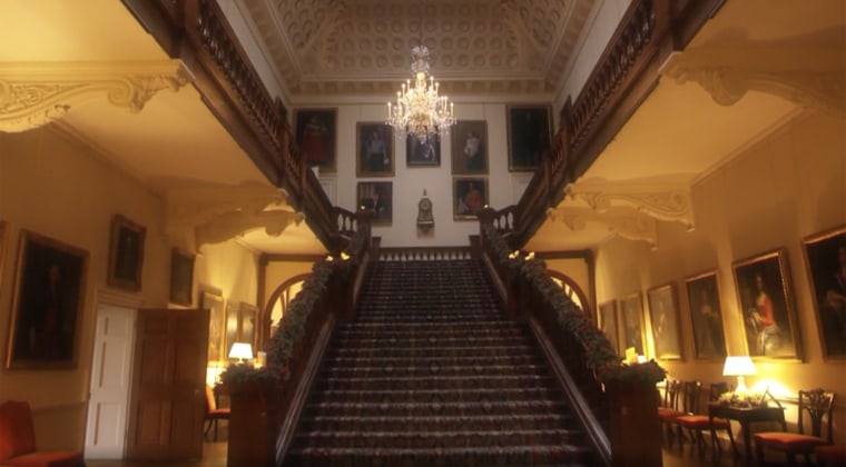 The sweeping staircase inspired a central set of Netflix's "Bridgerton." 