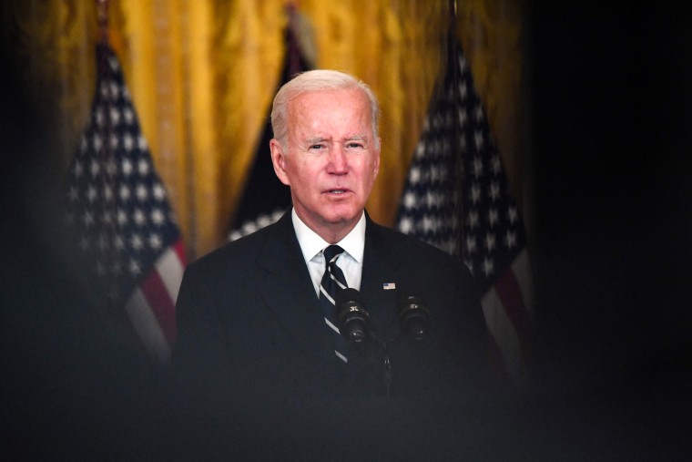 President Joe Biden speaks about his administration's social spending plans from the East Room of the White House on Oct. 28, 2021.
