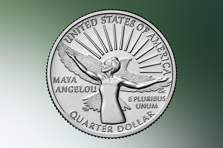 The first quarters from the U.S. Mint's American Women Quarters Program will feature late author and poet Maya Angelou.