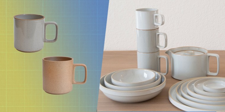 The Hasami Porcelain Mug comes in a variety of colors and sizes that are all dishwasher- and microwave-safe — and stackable.