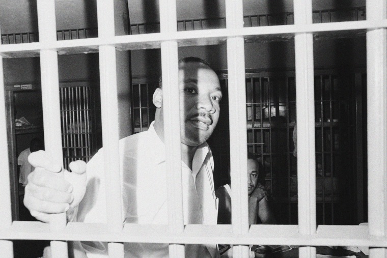 Image: Martin Luther King in his jail cell at the St. John's County Jail in St. Augustine, Fla., on June 12, 1962.
