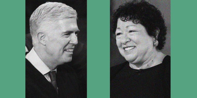 Neil Gorsuch and Sonia Sotomayor are pushing back against the notion that she asked him to wear a mask while the justices are seated in the courtroom hearing oral arguments. Not true, they both say.