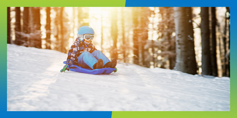 You want a sled that’s maneuverable, stoppable and encourages proper sitting position.