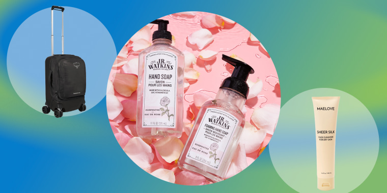  New launches include J.R. Watkins soap, an Osprey suitcase and a Maelove cleanser.