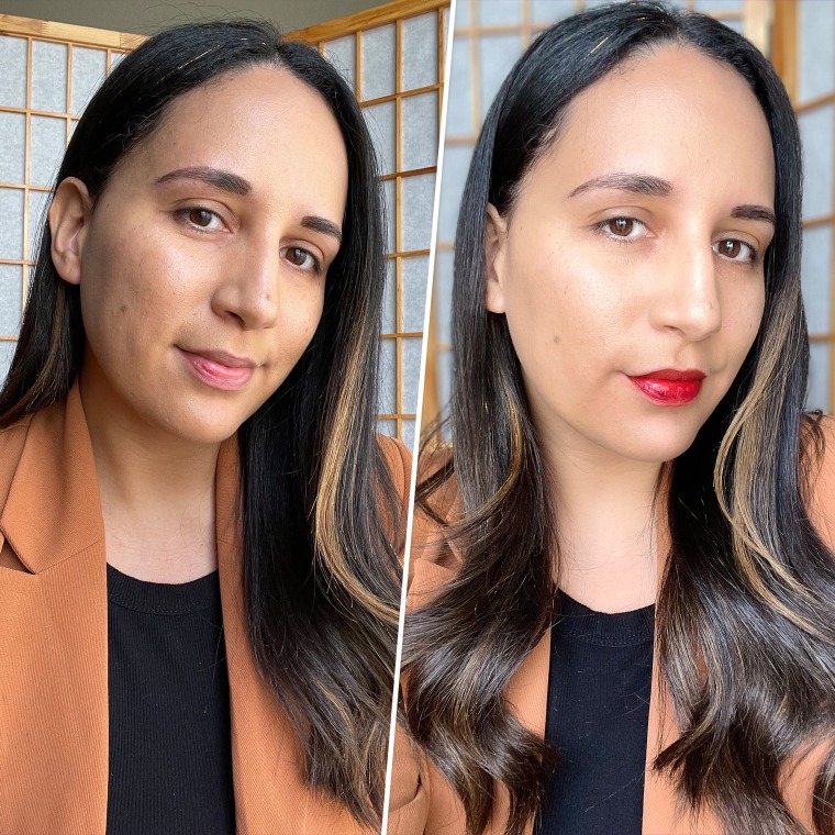 Shop TODAY SEO Writer Jannely Espinal tries the Wonderskin Wonder Blading Peel &amp; Reveal Lip Color Kit