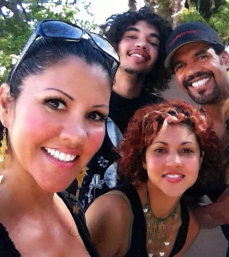 Mia St. John, with her former husband Kristoff St. John, and their children Julian and Paris Nicole.