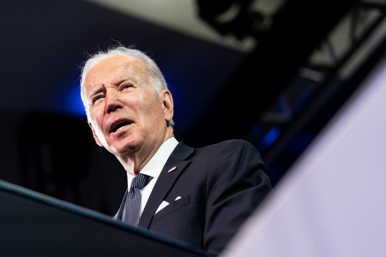 President Joe Biden speaks in Washington on Feb. 15, 2022.