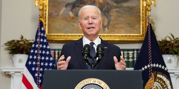 Image: U.S. President Joe Biden delivers remarks on Russia-Ukraine situation