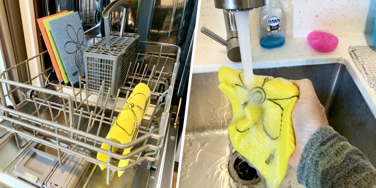 Make reusable dishcloths and kitchen towels for spring cleaning