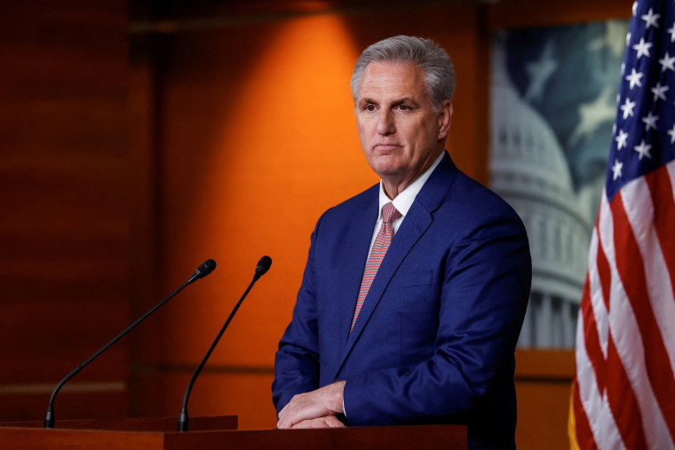 Image: FILE PHOTO: U.S. House Minority Leader McCarthy holds his weekly news conference on Capitol Hill in Washington
