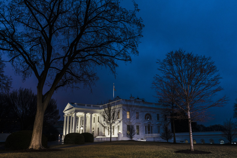 Image: White House, night