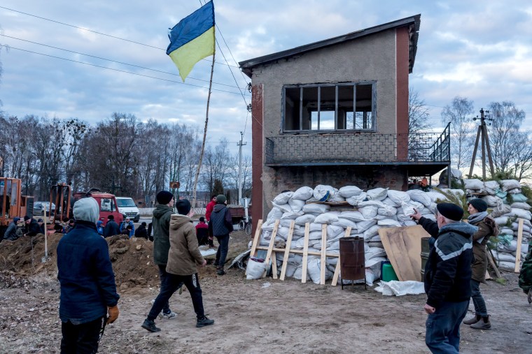 Local people gather to defend their villages