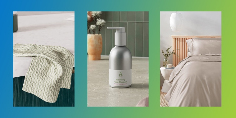 Amazon Aware products include eco-friendly apparel, skin care, paper goods, bedding and more made from sustainable materials.