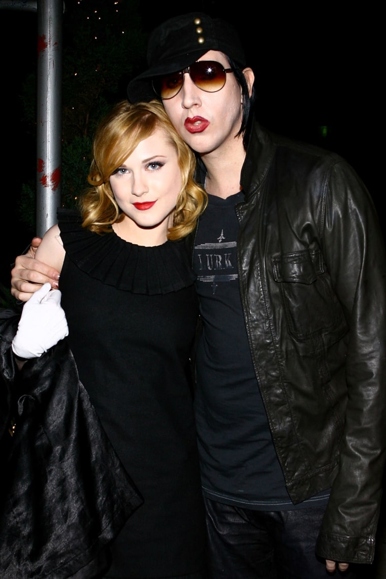 Image: Evan Rachel Wood and musician Marilyn Manson