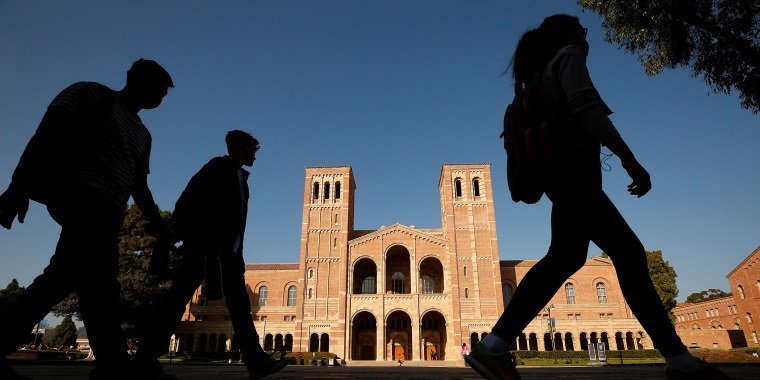 Image: Students on the campus of the University of California, Los Angeles (UCLA).