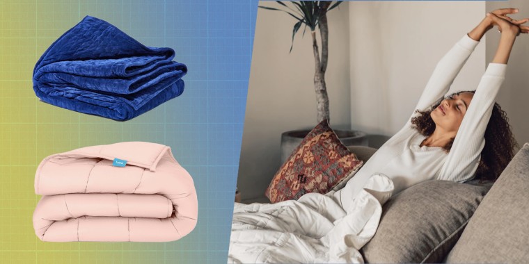 Experts recommend choosing a blanket weight that’s approximately 10 percent of your body weight.