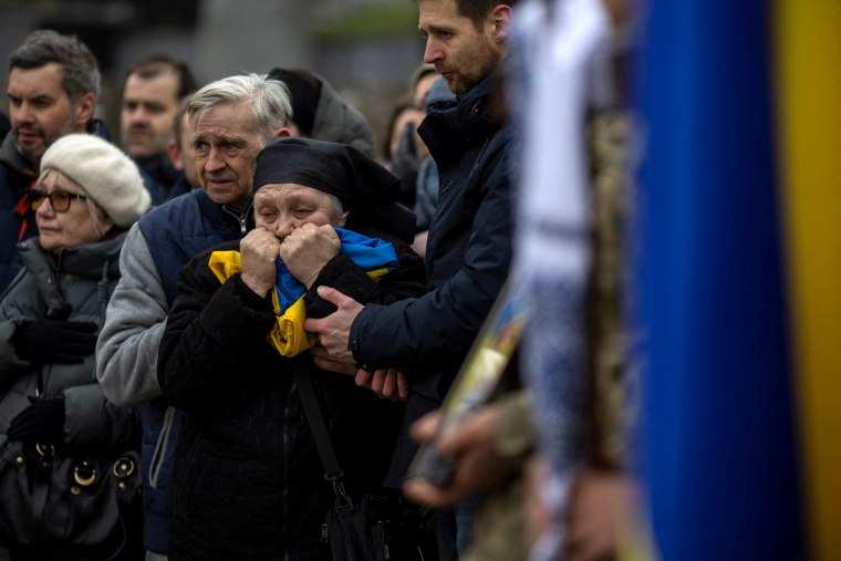 Image: Funeral of Ukrainian soldiers in Lviv