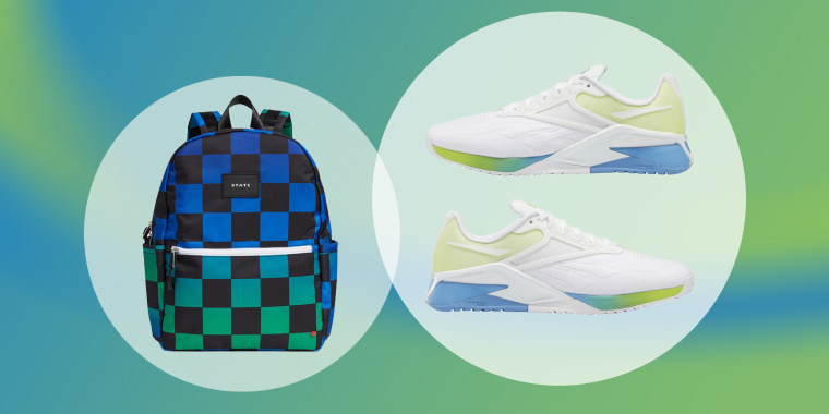 New releases include training shoes from Reebok and a kid’s collection from State Bags.