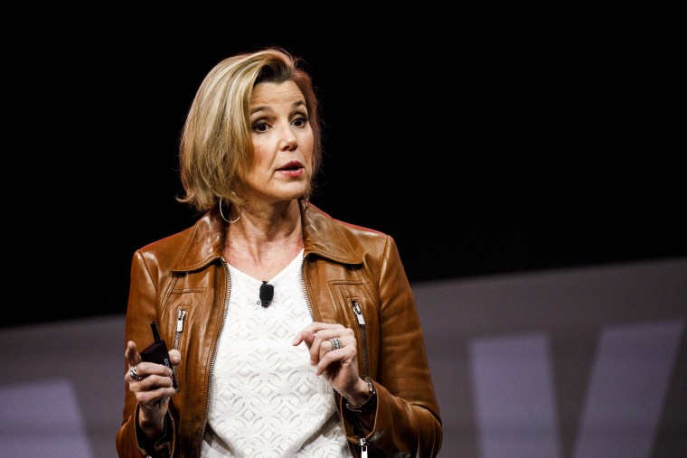 Sallie Krawcheck, co-founder and chief executive officer of Ellevest Financial Inc., speaks during the 2018 Makers Conference in Hollywood, Calif., on Feb. 7, 2018.