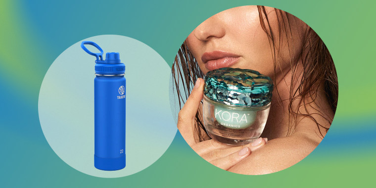 New releases include a facial moisturizer and an insulated water bottle. 