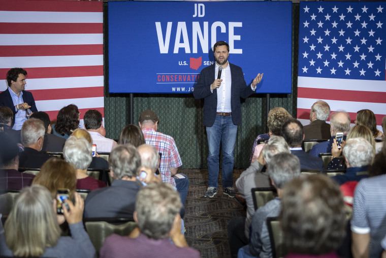 Image: Josh Hawley Joins GOP Senate Candidate JD Vance On Ohio Campaign Trail