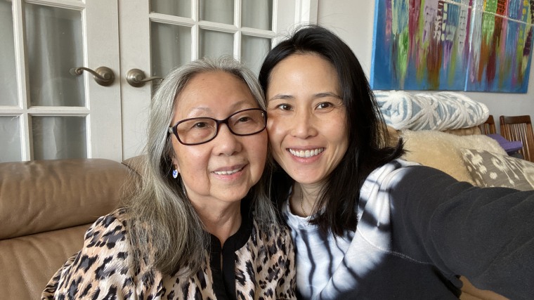Vicky Nguyen with her mother, Lien