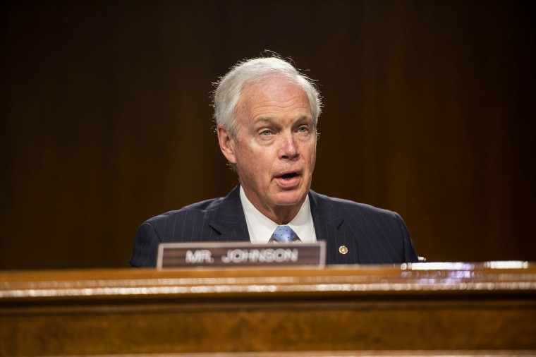 Sen. Ron Johnson, R-Wis., speaks during a Senate Foreign Relations Committee hearing on April 26, 2022.