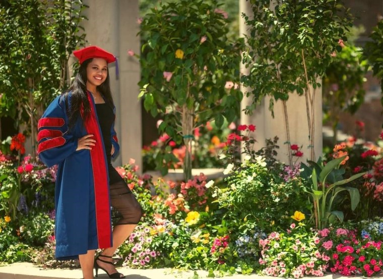 Haley Taylor Schlitz, 19, graduated last week from Southern Methodist University's Dedman School of Law.