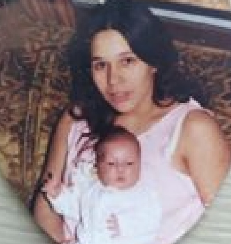 Susan Poupart holding daughter, Alex Poupart