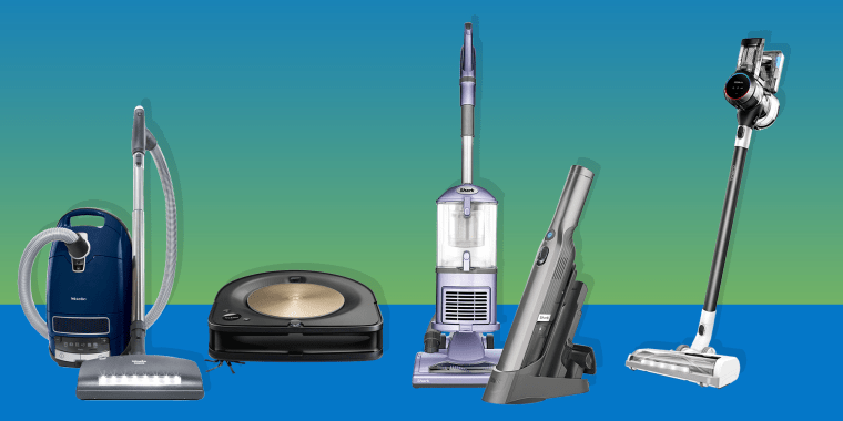 Illustration of different vacuums on sale