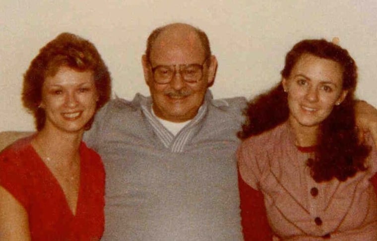Sherrill and Debra with their father.