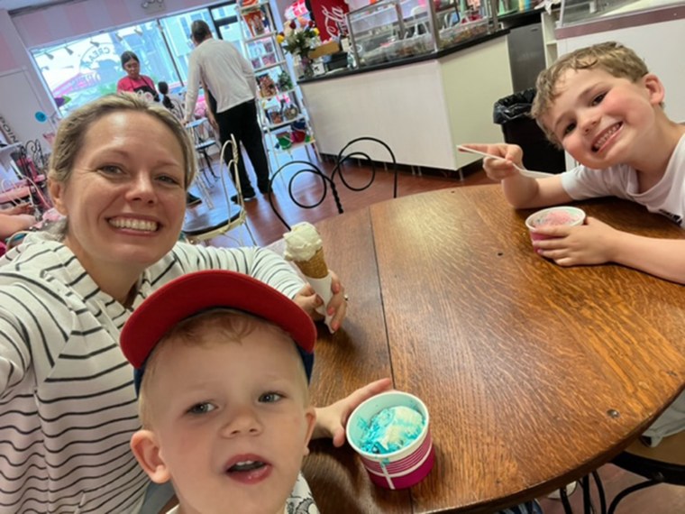 Dylan Dreyer and her sons