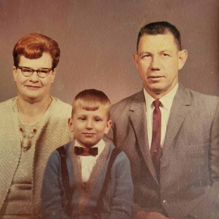 Harry Milligan young with his parents.