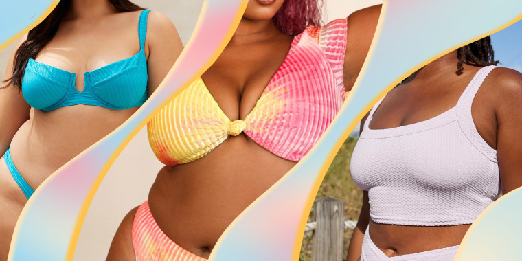 Tankini Big Bust Bathing Suit Tummy Comtrol Womens Plus Size