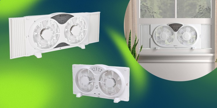 Several window fan models have the ability to simultaneously blow cold air and expel hot air from a room, speeding up the cooling process.