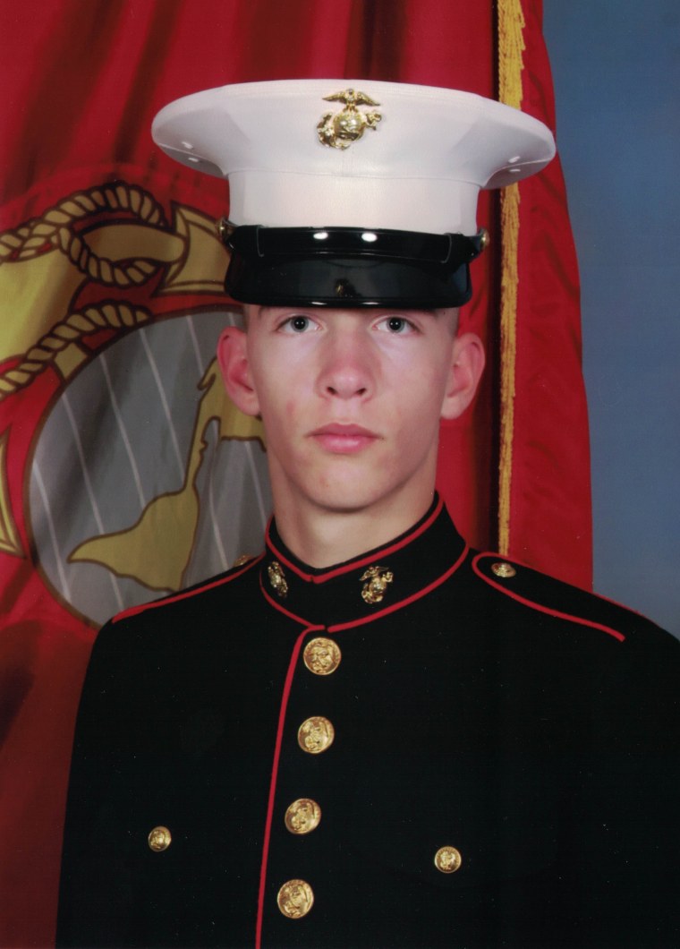 Casey Bokslag when he was in the Marines.