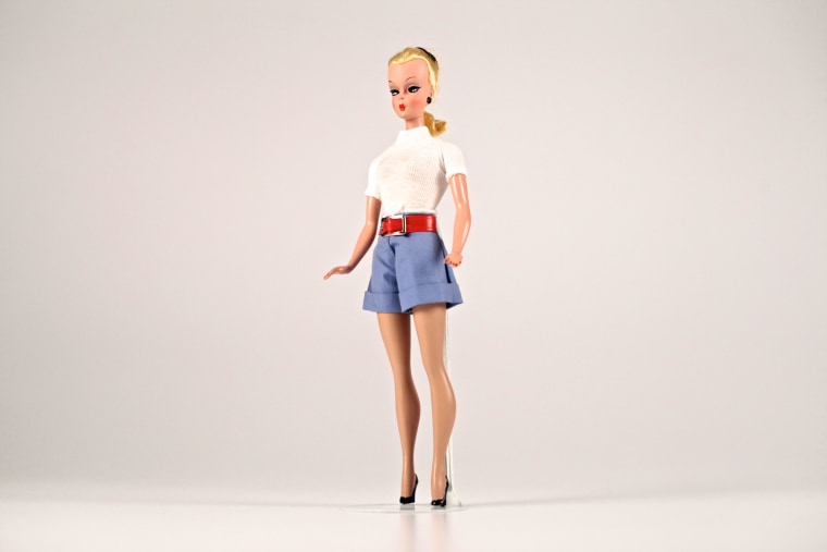 Inspiration for Barbie stemmed from the German Bild-Lilli doll, pictured above.