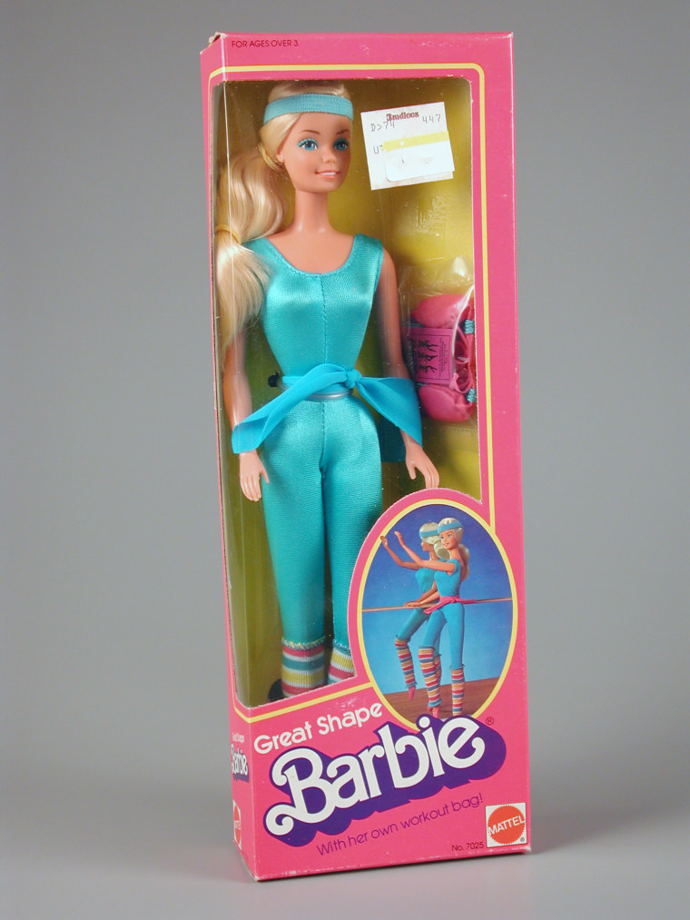 Carol Spencer created "Great Shape Barbie," pictured above, in 1983.