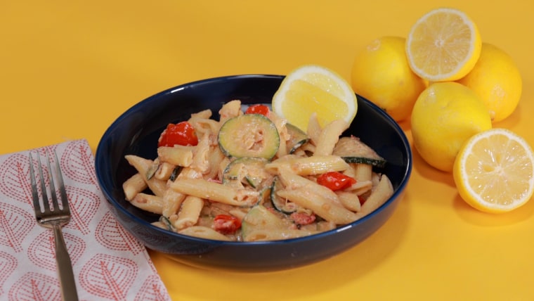 Make a lemony pasta that's creamy but dairy-free.
