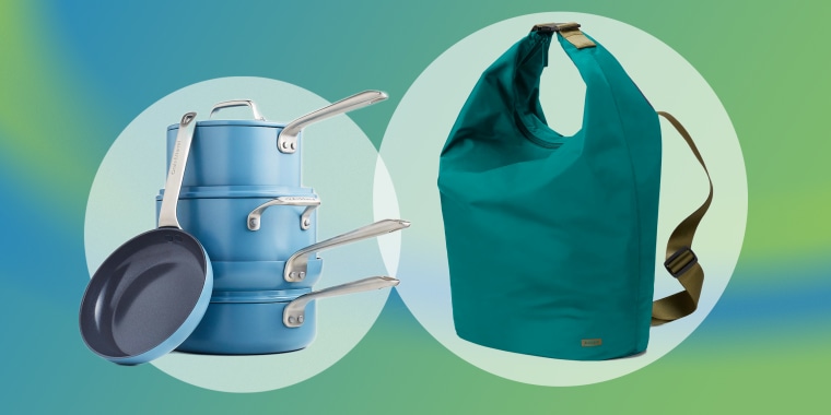 Teal is in this week at Away and Crate & Barrel. New releases include a bucket bag, cookware sets in autumnal coloring and an automatic bread maker.