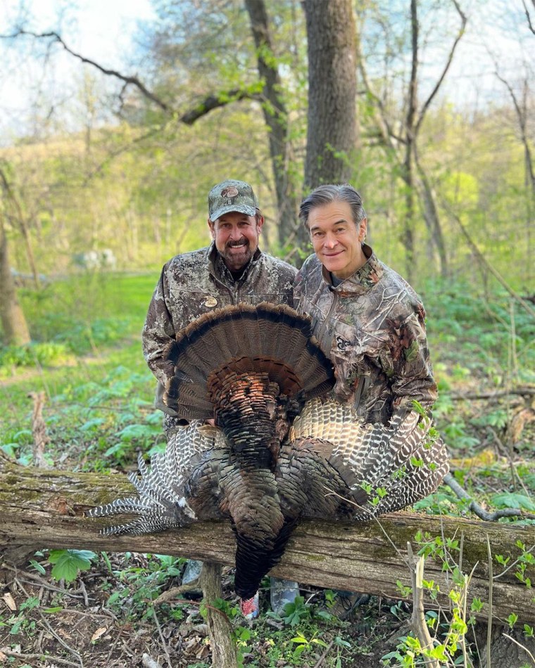 Image: Mehmet Oz with Lancaster native Rob Keck with a turkey.