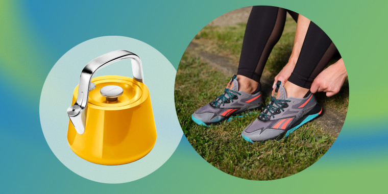 New releases include a Caraway Tea Kettle and new shoes from Reebok.