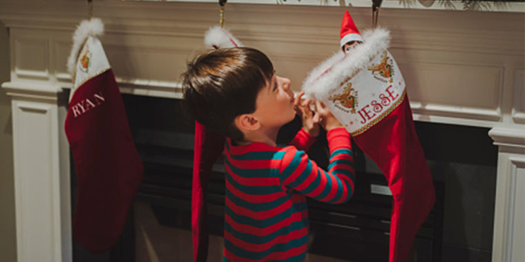 Children Crazy Funny Elf Socks Christmas Gifts