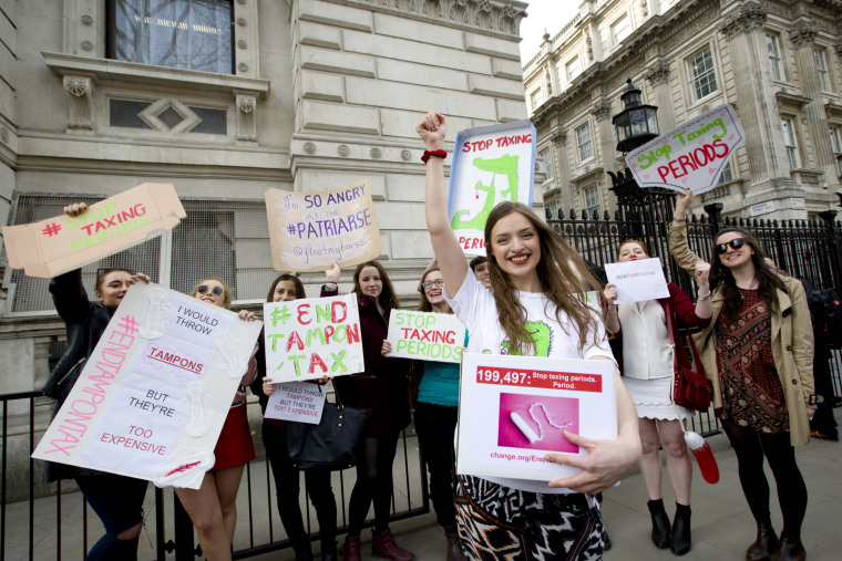 Laura Coryton spent years fighting to end the 5 percent VAT tax applied to period products in the U.K. through her End Tampon Tax petition, which garnered over 300,000 signatures.